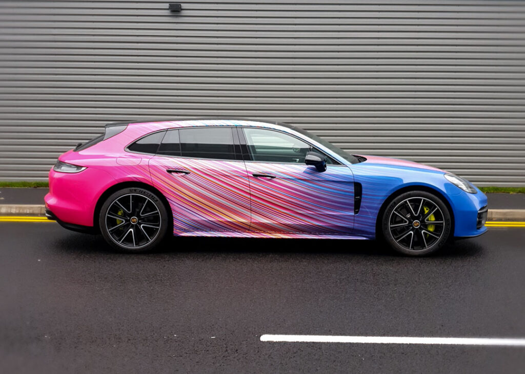 porsche printad folie